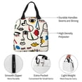 thumbnail image 2 of Kdxio Aabstract Eyes Print Insulated Lunch Bag,Reusable Tote Lunch Box for Women Men,Leakproof Cooler Lunch Bags for Work Office Travel Picnic, 2 of 6