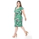thumbnail image 2 of Vestido floreado cintura smock Roman Fashion /Tallas Extras, 8867X (Verde flores) verde 40, 2 of 5