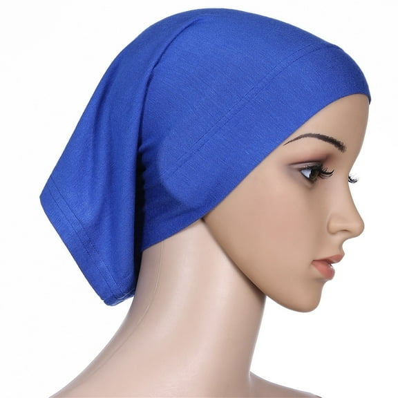 Seductiva Heardband Scarf Hijab Tube Women's Soft Solid Color Short Muslim Solid Cotton Hijab Cap Head Cover Under Scarf Shawl Turban Hat Cotton Breathable Turban Outdoor