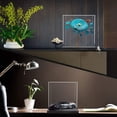 thumbnail image 2 of Acrylic Display Case with Navy Blue Velvet Base, Simple Self-Assembly Clear Acrylic Display Box with Lid, 6 Inch Cube Countertop Box for Collectibles, Home Organization (6x6x6 inch), 2 of 8