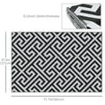 thumbnail image 3 of Outsunny Reversible Outdoor RV Rug, Black & White, 4' x 6', Waterproof, UV Resistant, 3 of 10