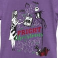 thumbnail image 2 of Girl's The Nightmare Before Christmas Fright Christmas Jack and Sally Graphic Tee Purple Berry Medium, 2 of 4