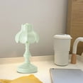 thumbnail image 6 of USB Rechargeable Table Lamp | Vintage European & American Style LED Night Light | Mini Bedside Lamp for Dorm & Bedroom | Gray ABS Material | 23x9x9cm, 6 of 6
