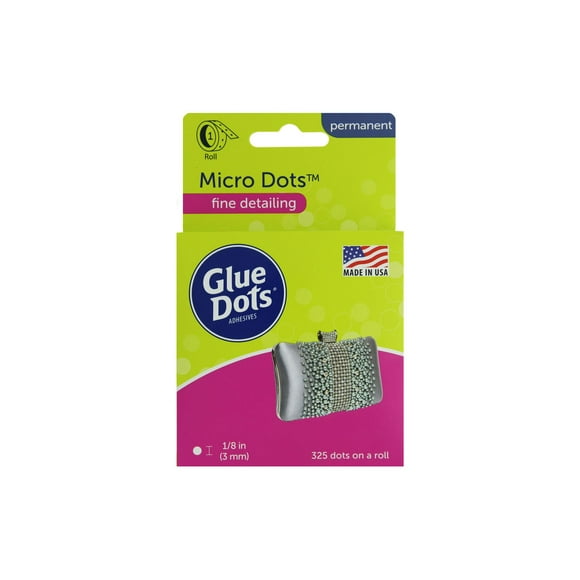 Glue Dots Micro 1/8" Boîte 325pc