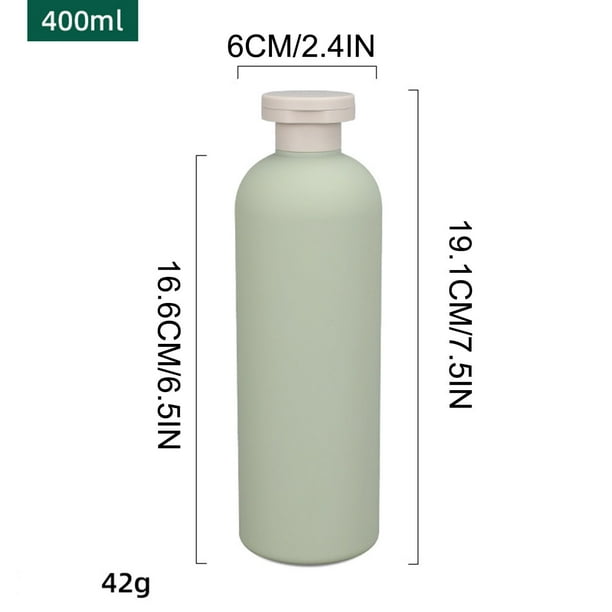pstuiky Botellas de viaje, 200 ml, 260 ml, 300 ml, 400 ml, 500 ml. Envases de viaje herméticos para champú, artículos de aseo, loción, acondicionador, gel de ducha, crema, etc.