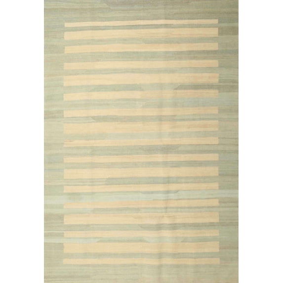 Ahgly Company Machine Washable Indoor Rectangle Contemporary Brown Gold Area Rugs, 5' x 7'