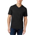 thumbnail image 1 of Club Room Mens Solid Basic T-Shirt, Black, XXX-Large, 1 of 1