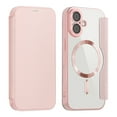 thumbnail image 6 of ShellTech for iPhone 17 TPU Clear Back Flip Wallet Case with RFID Blocking Card Slots & Camera Lens Protector, Compatible with MagSafe, PU Leather Magnetic Slim Shockproo Cover,Pink, 6 of 9