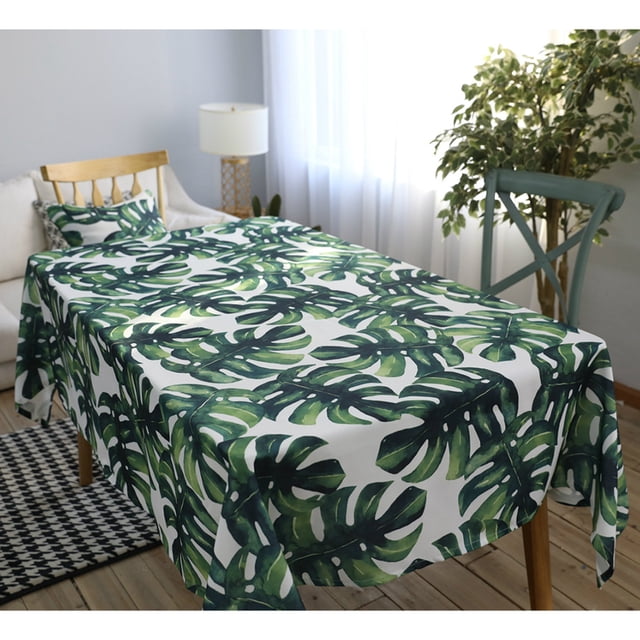 Coofit Nappe Imperméable Style Rural Imprimé Feuille Nappe Rectangulaire