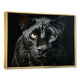 thumbnail image 2 of Designart "Panther On The Prowl III" Animals Panther Floater Framed Canvas Wall Art, 2 of 5