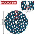 thumbnail image 2 of 30 Inch Christmas Tree Skirt – Velvet Plush Tree Mat, Soft Thickened Polyester with Red Ties, Single-Sided Printing, Available in 30in/36in/48in, Perfect for Holiday Xmas Tree Decoration, 2 of 7