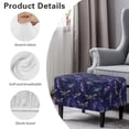 thumbnail image 6 of Xixirimido Dragonfly Purple Pattern Stretch Ottoman Cover Rectangle Footstool Slipcover Folding Storage Stool Protector Nonslip Footrest Ottoman Cover with Elastic Bottom, Large, 6 of 7