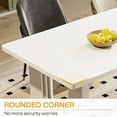 thumbnail image 5 of 70.8" White Modern Dining Table - 70.8''L×31.5''W×29.5''H, Seats 6-8, Multi-Functional for Home & Commercial Use, 5 of 5