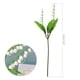 thumbnail image 4 of Arreglo de 5 manojos de flores artificiales de lirio de los valles en color blanco para decoración del hogar, jarrón, sala de estar y cocina, 4 of 5