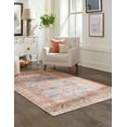 thumbnail image 4 of Unique Loom Timeless Collection Area Rug - Paul (8' 4" x 12' Rectangle Blue/Gold), 4 of 9