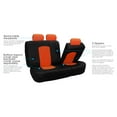 thumbnail image 6 of FH Group Perforated PU Leather Car Seat Covers for Auto Car Sedan SUV Van - Universal Fit Car Seat Protector Waterproof, UV-Resistant with Auto Dash Grip Pad PU008115ORANGE-FH1002, 6 of 8