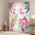 thumbnail image 3 of Manfei Merry Christmas Curtains Pack of 2 (42x84 Each) for Kids Girls, Kawaii Gingerbread Gifts Curtains Blackout, Xmas Tree Sled Coffee Bedroom Curtains, Luxurious Room Decor, 3 of 6