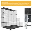 thumbnail image 5 of Uforic 2-Tier Cat Cage,Indoor Pet Cage,DIY Pet Playpen Metal Kennel for 1-2 Cats, Ferrets, Chinchillas, Kittens,Travel and Camping,28"L x 28"W x 28"H,Black, 5 of 5