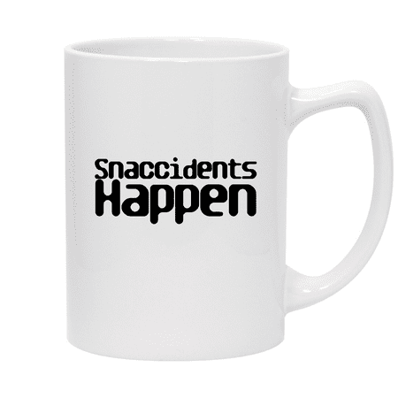 

Snaccidents Happen - 14oz Ceramic White Statesman Coffee Mug White