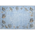thumbnail image 2 of Addison Rugs Mayfield Washable Coastal Shell Border Blue Rectangle Rug, 1'8" x 2'6", 2 of 5