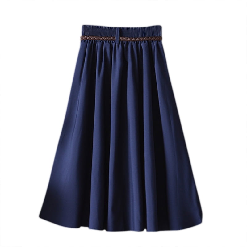 zhongxinda - Elegant Women High Waist Pleated Skirt Vintage Fashion A ...