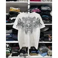 thumbnail image 1 of Y2K Style Streetwear Tee Gothic Skull Cross Print Trendy Graphic Summer T shirts Front and back printing, 1 of 6