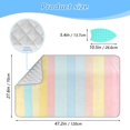 thumbnail image 2 of Ironing Mat Portable Ironing Blanket for Table Top Travel Ironing Pad for Washer Dryer 27.6" x 47.2" Pastel Background with Stripes, 2 of 6