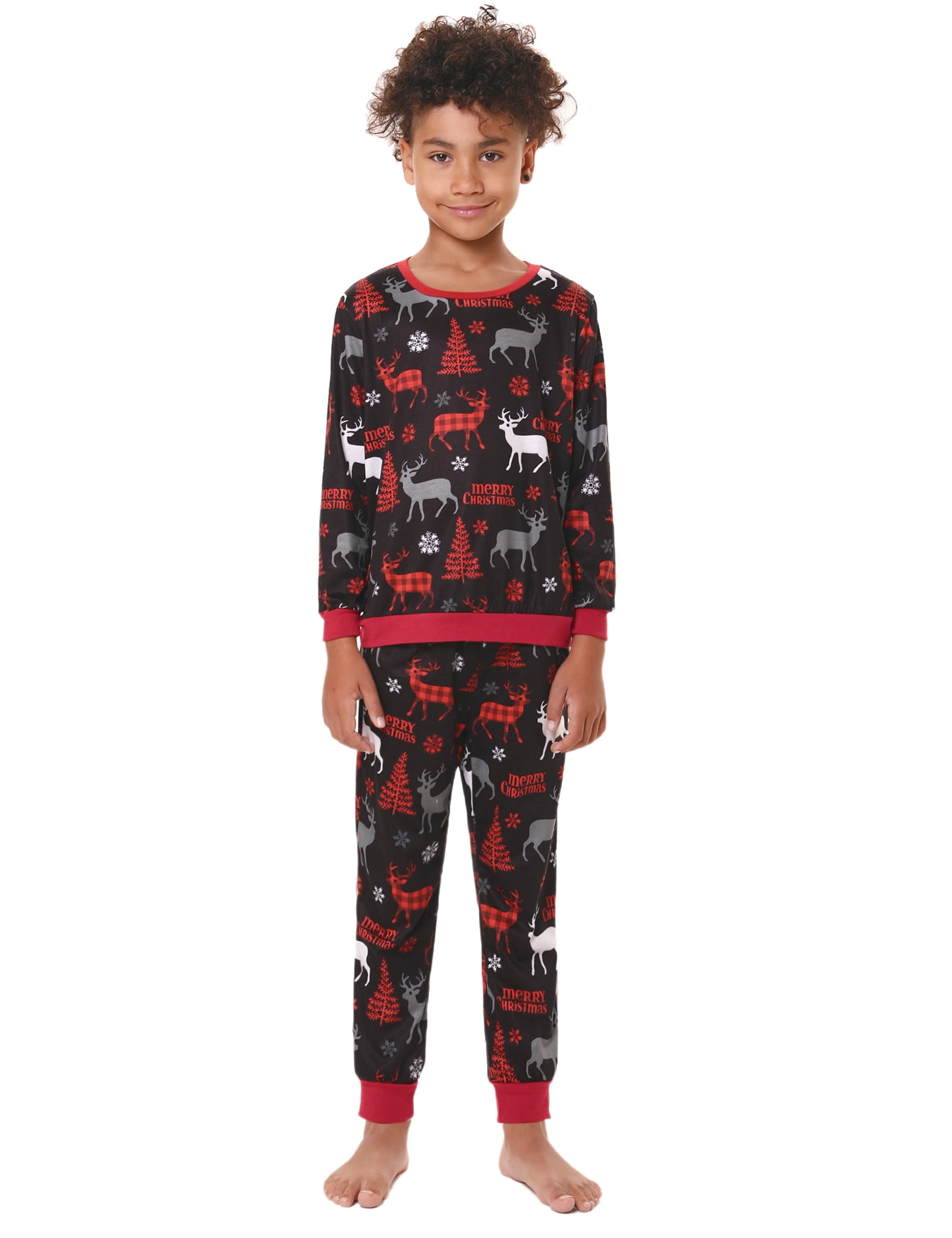 2PC Toddler Baby Kid Boys Long Sleeve Solid Tops+Pants Pajamas Sleepwear Outfits 