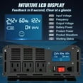 thumbnail image 2 of BENTISM Pure Sine Wave Inverter, 2500W Power Inverter, DC 24V to AC 120V Car Inverter, with USB Port, LCD Display, Remote Controller Power Converter, for RV Truck Car Solar System Travel Camping, 2 of 8