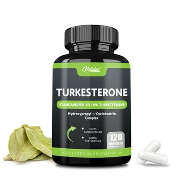 Turkesterone - Male Strength Enhancers and Immune Supplements, Muscle Builder, Men's Health - 120 Capsules