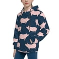 thumbnail image 2 of Daiia Pig 1 for Boys Fashion Hoodies & Sweatshirts with Kangaroo Pocket,Hooded Sweatshirt for Kid, Breathable& Moisture Wicking-Large, 2 of 6
