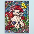thumbnail image 3 of YM1 (Princesa - B1416) Lleno diamantes Serie Disney Sirena Ariel Princesa Serie dibujos animados Diamante Resina 30 * 40 CM, 3 of 8