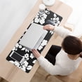 thumbnail image 3 of Long Mouse Pads for Desk,Pioneer Flower Floral Print Pattern Desk Mats on Top Of Desks, Desk Mouse Pad Extra Large with 3mm Non-Slip Base and Stitched Edge for Gaming,Office,Work,Home 31.5"x11.8", 3 of 6