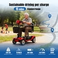thumbnail image 3 of ROBTWOK 4-Wheel Folding Mobility Scooter for Seniors & Adults, 15 Miles Long-Range, Heavy-Duty 330 lbs Loading Capacity, Compact Travel Design with Removable Battery, 3 of 9