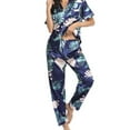 thumbnail image 3 of Conjunto de pijama ANGGREK dos Piezas Tela Sedosa Cuello en V verano, 3 of 5