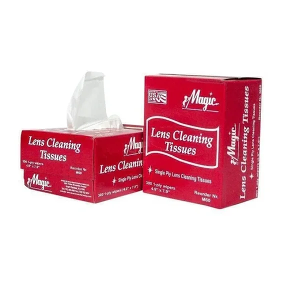 Magic 1-Ply Wipers Lens Cleaning Tissues For Safety Goggles 300 Per Box Ms-93225