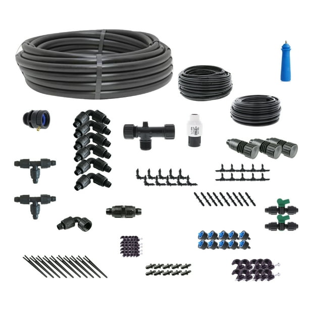 Basic Drip Irrigation Kit for Raised Bed Gardening - Walmart.com