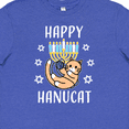 thumbnail image 4 of Inktastic Happy Hanucat with Menorah Youth T-Shirt, 4 of 5