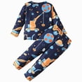 thumbnail image 5 of TOWED22 Infant Toddler Baby Boy Fall Winter Outfits 2pcs Long Sleeve Sweatshirt Tops Pocket Joggers Pants Cartoon Graphic Clothes Clothing Set(Blue,1-2 Y), 5 of 8