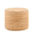thumbnail image 6 of IVV 15.7" Natural Water Hyacinth Round Ottoman, No Assembly Handmade Woven Foot Stool for Seating, Footrest, or Decorative Accent, 6 of 6