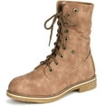 thumbnail image 2 of Dream Pairs Women's Warm Winter Montreal Faux Fur Ankle Boots Fold-Down 2 Style MONTREAL CAMEL Size 6, 2 of 5