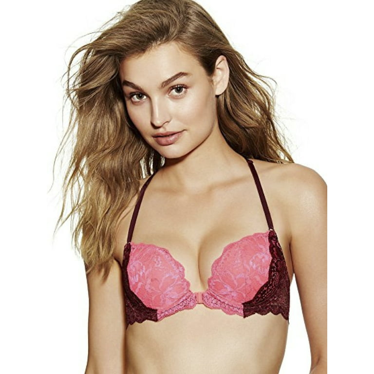 Cup separation too wide, can't quite fill the top, band too large 34B - Victoria's  Secret » Pink Scoopneck Push-up Bra (262022)