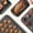 Gray, variant on Baking Pans Sets, Nonstick Bakeware Set 7-Piece with Round/Square Cake Pan, Loaf Pan, Muffin Pan, Cookie Sheet, Roast Pan, Cooling Rack & Silicone Oven Mitts, Carbon Steel Bake Set,Gold