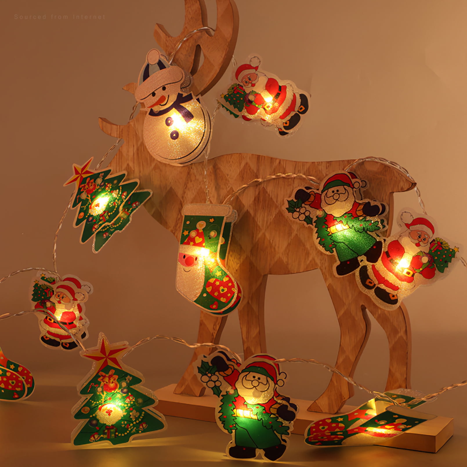 20 LEDs Christmas Fairy Lights, Battery Operated Decoration String Lights