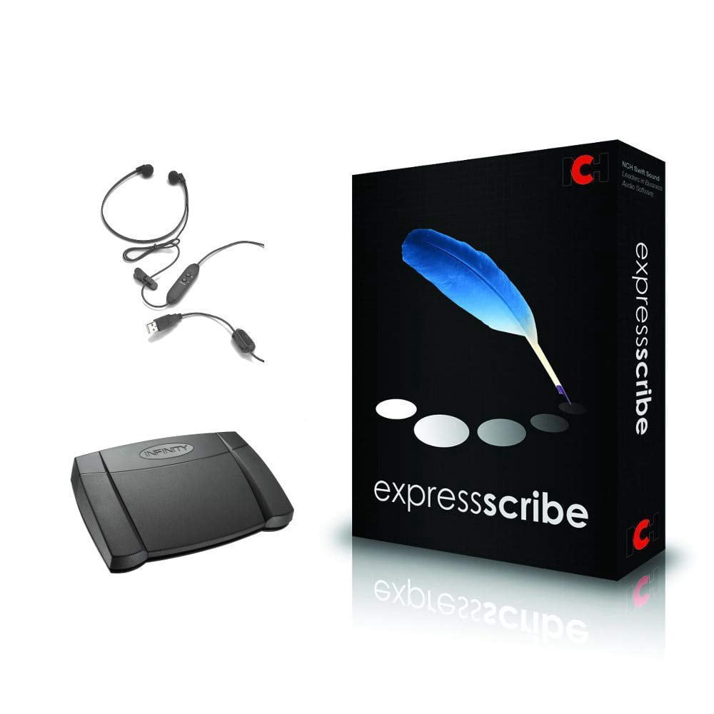 Software de transcripción Express Scribe Pro con pedal USB | Walmart en ...