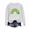 thumbnail image 4 of Aofany St Patricks Day Sweatshirt Women Long Sleeve Crewneck Shamrock St. Patricks Shirts Tee Tops Cute Holiday Pullovers, 4 of 6