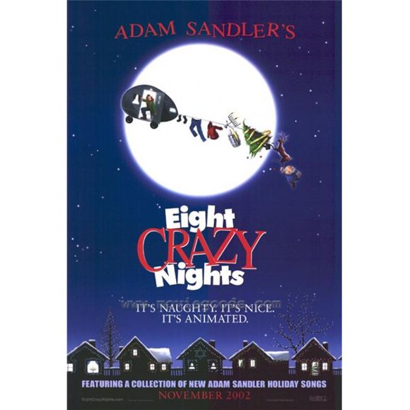 Posterazzi MOVGF3319 Affiche de Film Adam Sandlers Huit Folles Nuits - 27 x 40 Po.
