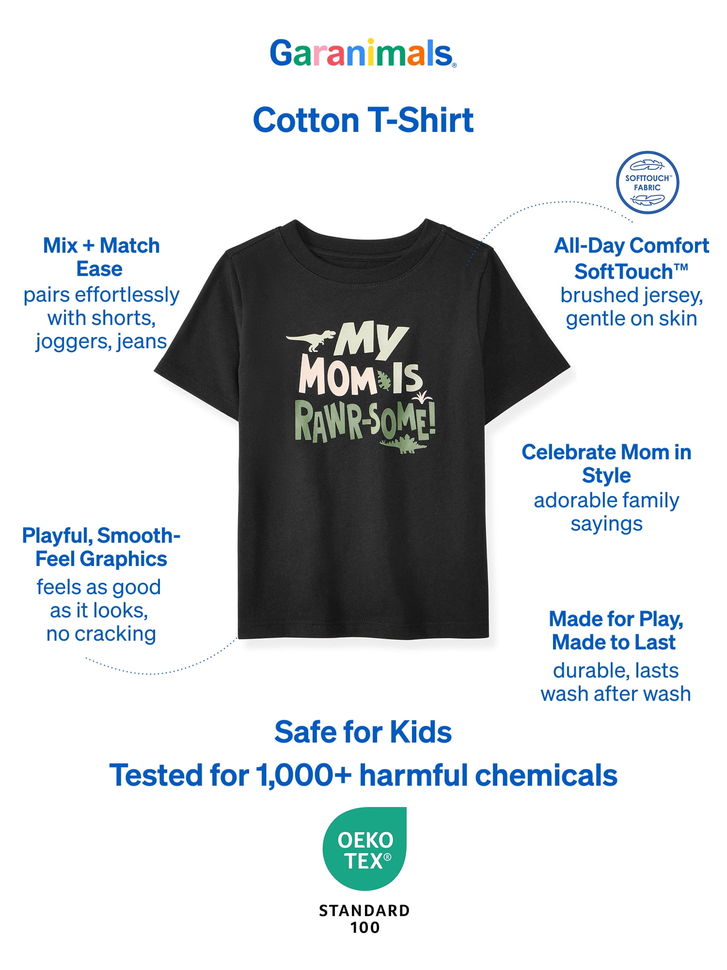 Garanimals Baby & Toddler Boys Shirts, Single & 3-Pack, Sizes 0-6T