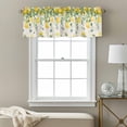 thumbnail image 3 of Watercolor Lemon Kitchen Curtain Valances for Windows Farmhouse Short Curtains, Eucalyptus Leaf Fruit Yellow Flower Rod Pocket Valance Curtain for Bedroom Cafe Living Room, 3 of 8