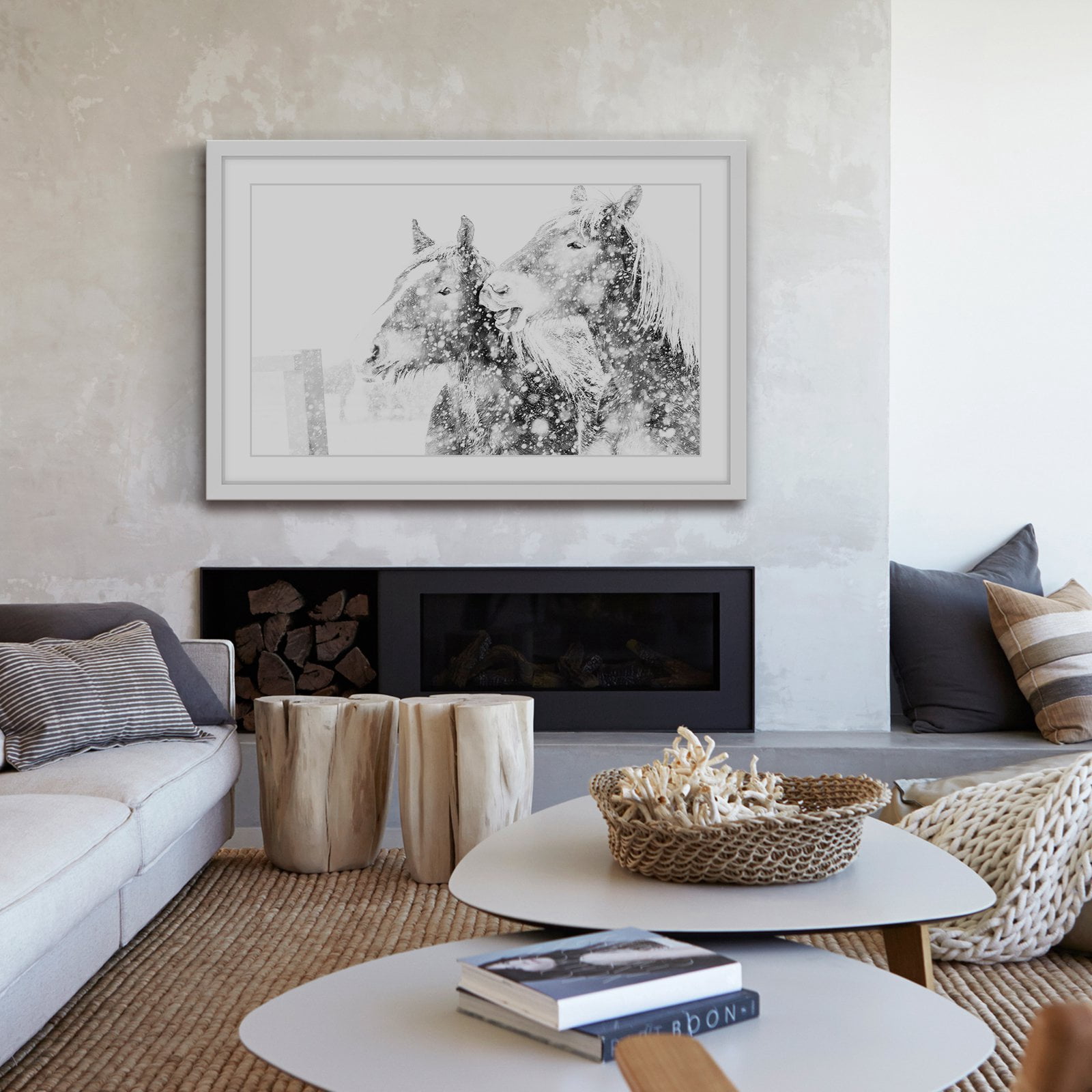 Marmont Hill "Laughing Equus" Framed Painting Print